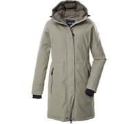 Parka "GW 22 WMN PRK", Damen, Gr. 46, grün (helloliv), Oberstoff: 88% Polyester, 12% Baumwolle, Futter: 100% Polyester (recycelt), Wattierung: 100% Polyester, G.I.G.A. DX BY KILLTEC, sportlich, Jacken