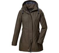 G.I.G.A. DX Damen Softshell Parka/Softshelljacke mit abzippbarer Kapuze GW 22 WMN SFTSHLL PRK, olive brown, 44, 42210-000
