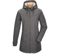 Fleecejacke "GW 37 WMN KNTFLC PRK", Damen, Gr. 36, grau (anthrazit), Oberstoff: Oberseite: 100% Polyester, Rückseite: 100% Polyester, G.I.G.A. DX BY KILLTEC, sportlich, Jacken, Strickfleeceparka mit K