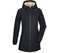 Fleecejacke "GW 37 WMN KNTFLC PRK", Damen, Gr. 38, blau (navy), Oberstoff: Oberseite: 100% Polyester, Rückseite: 100% Polyester, G.I.G.A. DX BY KILLTEC, sportlich, Jacken, Strickfleeceparka mit Kapuze