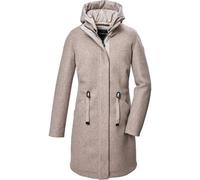 G.I.G.A. DX Damen Fleece Parka/Mantel mit abknöpfbarer Kapuze GW 46 WMN PRK, hellbeige, 36, 41988-000