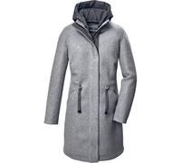 G.I.G.A. DX Damen Fleece Parka/Mantel mit abknöpfbarer Kapuze GW 46 WMN PRK, dunkelnavy, 46, 41988-000