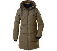 Steppmantel "GW 56 WMN QLTD PRK", Damen, Gr. 36, schlamm, Oberstoff: 100% Polyester, Futter: 100% Polyester (recycelt), Füllung: 100% Polyester, G.I.G.A. DX BY KILLTEC, Mäntel, Wasserabweisender, wind