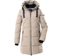 Steppmantel "GW 56 WMN QLTD PRK", Damen, Gr. 40, hellbeige, Obermaterial: 100% Polyester;Futter: 100% Polyester;Füllung: 100% Polyester, G.I.G.A. DX BY KILLTEC, Mäntel Steppmantel, Wasserabweisender,
