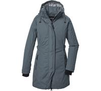 Parka "GW 70 WMN PRK", Damen, Gr. 36, blau (graublau), Oberstoff: 88% Polyester, 12% Baumwolle, Futter: 100% Polyester, Füllung: 100% Polyester, G.I.G.A. DX BY KILLTEC, sportlich, Jacken, Wind- und wa