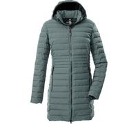 Steppmantel "GW 77 WMN QLTD PRK_Bacarya", Damen, Gr. 40, grün (jade), Oberstoff: 100% Polyester, Futter: 100% Polyester (recycelt), Wattierung: 100% Polyester, G.I.G.A. DX BY KILLTEC, sportlich, Mänte
