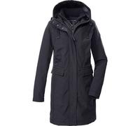 G.I.G.A. DX Damen Softshellparka mit Kapuze und abzippbarem Gilet GW 79 WMN SFTSHLL PRK, schwarz, 38, 43689-000