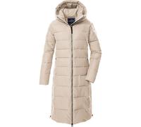 Steppmantel "GW 88 WMN QLTD CT", Damen, Gr. 42, beige (hellbeige), Oberstoff: 100% Polyester, Futter: 100% Polyester (recycelt), Wattierung: 100% Polyester, G.I.G.A. DX BY KILLTEC, sportlich, Mäntel, 