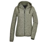 G.I.G.A. DX by killtec Damen Strickfleecejacke/Fleecejacke mit Kapuze GW 52 WMN KNTFLC JCKT, olivgrün, 40, 42233-000