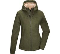 G.I.G.A. DX Damen Strickfleecejacke/Fleecejacke mit Kapuze GW 38 WMN KNTFLC JCKT, olivgrün, 44, 43550-000