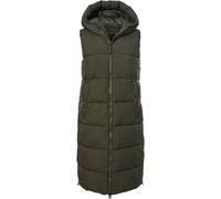 G.I.G.A. DX Damen GW 24 WMN QLTD VST Steppweste/Funktionsweste in Daunenoptik mit Kapuze, dunkeloliv, 42