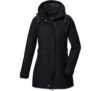 G.I.G.A. DX Damen Softshell Parka/Softshelljacke mit abzippbarer Kapuze GW 22 WMN SFTSHLL PRK, schwarz, 38, 42210-000