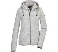 G.I.G.A. DX Damen Strickfleecejacke/Fleecejacke mit Kapuze GW 52 WMN KNTFLC JCKT, gebrochenes weiss, 44, 42233-000