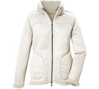 Wendejacke "GW 62 WMN JCKT", Damen, Gr. 48, beige (creme), Oberstoff: 100% Polyester, G.I.G.A. DX BY KILLTEC, Sportlich, Jacken, Wendbare Damenjacke in Wildlederoptik, warm, mit 4 Taschen (82486653-48