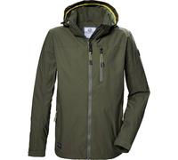 Funktionsjacke "GS 81 MN JCKT", Herren, Gr. L, grün (olivgrün), Oberstoff: 100% Polyester, Futter: 100% Polyester (recycelt), G.I.G.A. DX BY KILLTEC, sportlich, Jacken, Wasserabweisende Herrenjacke, a