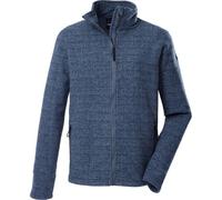 Fleecejacke "GW 42 MN FLC JCKT", Herren, Gr. M, blau (stahlblau), Obermaterial: 100% Polyester, G.I.G.A. DX BY KILLTEC, Jacken Fleecejacke, G.I.G.A. DX Fleecejacke: Melange Optik, Zipper-Taschen, Kinn