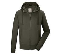 Sweatjacke "GS 8 MN SWT JCKT GOTS", Herren, Gr. L, grün (olivgrün), Oberstoff 1: 100% Baumwolle (aus biologischem Anbau)/ Oberstoff 2: 95% Baumwolle (aus biologischem Anbau), 5% Elasthan, G.I.G.A. DX 