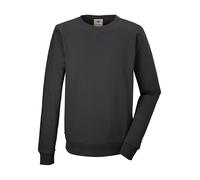 Sweatshirt "GS 7 MN SWT SHRT GOTS", Herren, Gr. L, grau (anthrazit), Oberstoff 1: 100% Baumwolle (aus biologischem Anbau)/ Oberstoff 2: 95% Baumwolle (aus biologischem Anbau), 5% Elasthan, G.I.G.A. DX