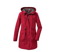 Casual Softshell Parka mit Kapuze Rot 38