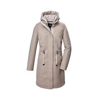 G.I.G.A. DX Damen Fleece Parka/Mantel mit abknöpfbarer Kapuze GW 46 WMN PRK, hellbeige, 36, 41988-000
