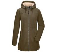 G.I.G.A. DX Damen Fleeceparka/Fleecejacke mit Kapuze GW 82 WMN FLC PRK, dunkelschlamm, 42, 43547-000