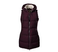 G.I.G.A. DX Damen GW 30 WMN QLTD VST Steppweste mit Kapuze/Funktionsweste in Daunenoptik, Brombeere, 32