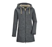 G.I.G.A. DX Damen Gw 54 Wmn Kntflc Prk Strickfleeceparka/Fleecejacke Mit Kapuze, Dunkelgrün, 34 EU