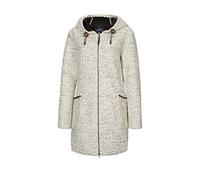 G.I.G.A. DX Damen Roshana Strickparka Strickmantel Parka In Strickoptik Mit Kapuze, Off White, 38 EU