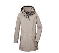 Softshellparka "GS 95 WMN SFTSHLL PRK", Damen, Gr. 44, beige (hellbeige), Oberstoff: Oberseite: 100% Polyester (recycelt), Rückseite: 100% Polyester (recycelt), G.I.G.A. DX BY KILLTEC, sportlich, Jack