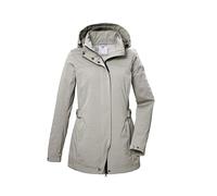 G.I.G.A. DX Damen Softshelljacke/Outdoorjacke mit abzippbarer Kapuze GS 75 WMN SFTSHLL JCKT, stein, 42, 42695-000