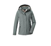 G.I.G.A. DX Damen Softshelljacke/Outdoorjacke mit abzippbarer Kapuze GW 35 WMN SFTSHLL JCKT, dunkel aquaverde, 48, 43542-000