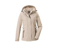G.I.G.A. DX Damen Softshelljacke/Outdoorjacke mit abzippbarer Kapuze GW 35 WMN SFTSHLL JCKT, hellbeige, 40, 43542-000