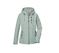 G.I.G.A. DX Damen Softshelljacke/Outdoorjacke mit Kapuze GS 74 WMN SFTSHLL JCKT, light aquaverde, 42, 43052-000