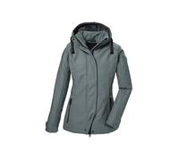 G.I.G.A. DX Damen Softshelljacke/Outdoorjcake mit abzippbarer Kapuze GW 23 WMN SFTSHLL JCKT, aquaverde, 42, 42211-000