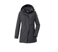 Softshellparka "GW 36 WMN SFTSHLL PRK", Damen, Gr. 44, grau (anthrazit), Oberseite: 100% Polyester;Rückseite: 100% Polyester, G.I.G.A. DX BY KILLTEC, Jacken, Softshellparka: wasserdicht, Teddyfell, 2-