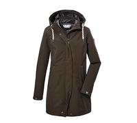 G.I.G.A. DX Damen Softshellparka/Outdoorjacke mit Kapuze GW 19 WMN SFTSHLL PRK, grünanthrazit, 40, 39842-000