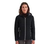 G.I.G.A. DX Damen Steppjacke Casual Funktionsjacke in Daunenoptik mit abzippbarer Kapuze Ventoso WMN Quilted Jckt D wasserabweisend, Winddicht 00200-schwarz 36