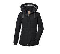 G.I.G.A. DX Damen Steppjacke GW 25 – mit abzippbarer Kapuze, Daunenoptik – Schwarz 42