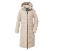 Steppmantel "GW 88 WMN QLTD CT", Damen, Gr. 50, beige (hellbeige), Oberstoff: 100% Polyester, Futter: 100% Polyester (recycelt), Wattierung: 100% Polyester, G.I.G.A. DX BY KILLTEC, sportlich, Mäntel,