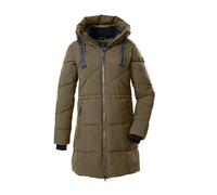 Steppmantel "GW 56 WMN QLTD PRK", Damen, Gr. 38, schlamm, Oberstoff: 100% Polyester, Futter: 100% Polyester (recycelt), Füllung: 100% Polyester, G.I.G.A. DX BY KILLTEC, Mäntel, Wasserabweisender, wind