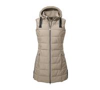 G.I.G.A. DX Damen Steppweste mit abknöpfbarer Kapuze/Funktionsweste in Daunenoptik GW 5 WMN QLTD VST, hellbeige, 44, 41774-000