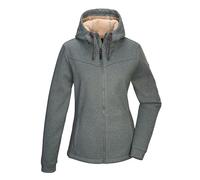G.I.G.A. DX Damen Strickfleecejacke/Fleecejacke mit Kapuze GW 38 WMN KNTFLC JCKT, aquaverde, 38, 43550-000