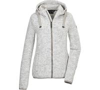 G.I.G.A. DX Damen Strickfleecejacke/Fleecejacke mit Kapuze GW 52 WMN KNTFLC JCKT, gebrochenes weiss, 48, 42233-000
