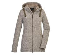 G.I.G.A. DX Damen Strickfleecejacke/Fleecejacke mit Kapuze GW 72 WMN KNTFLC JCKT, olive brown, 38, 42437-000