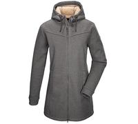 G.I.G.A. DX Damen Strickfleeceparka/Fleecejacke mit Kapuze GW 37 WMN KNTFLC PRK, anthrazit, 38, 43546-000