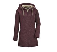 G.I.G.A. DX Damen Strickfleeceparka/Fleecejacke mit Kapuze GW 54 WMN KNTFLC PRK, tiefrot, 36, 37640-000