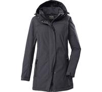 Softshellparka "GW 36 WMN SFTSHLL PRK", Damen, Gr. 38, grau (anthrazit), Oberseite: 100% Polyester;Rückseite: 100% Polyester, G.I.G.A. DX BY KILLTEC, Jacken, Softshellparka: wasserdicht, Teddyfell, 2-