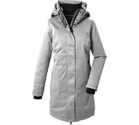 Parka "GW 96 WMN PRK", Damen, Gr. 36, grau (hellgrau), Obermaterial: 100% Polyester.Futter: 100% Polyester.Füllung: 100% Polyester, G.I.G.A. DX BY KILLTEC, Jacken Parka, Wind- und wasserdichter Damenp
