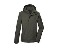 Funktionsjacke "GS 59 MN JCKT", Herren, Gr. L, grün (olivgrün), Oberstoff: 100% Polyester, Futter: 100% Polyester (recycelt), G.I.G.A. DX BY KILLTEC, sportlich, Jacken, Wasser- und winddicht, atmungsa