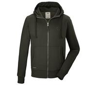 Sweatjacke "GS 8 MN SWT JCKT GOTS", Herren, Gr. M, grün (olivgrün), Oberstoff 1: 100% Baumwolle (aus biologischem Anbau)/ Oberstoff 2: 95% Baumwolle (aus biologischem Anbau), 5% Elasthan, G.I.G.A. DX 